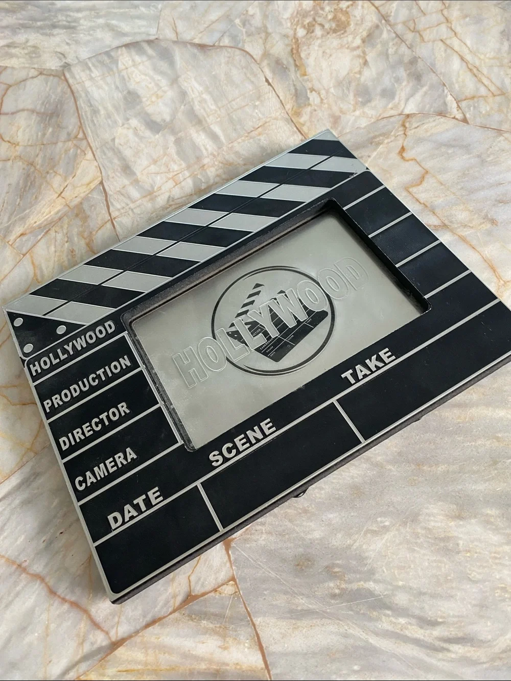 Black Clapperboard Photo Frame - Film Set Decor from Hollywood California 4x6